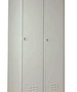 Durable 2-door steel locker by Reggo Trade, manufactured with high-quality 1 mm sheet metal for secure and efficient personal storage.