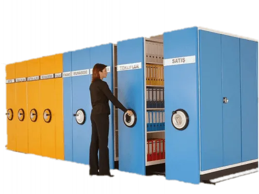 metal compact rail archive systems