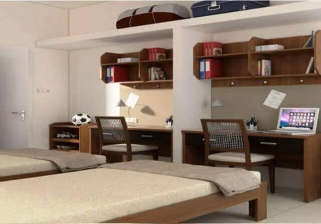 Durable student housing furniture by Reggo Trade, including bed frames, desks, and storage solutions for dormitories, boarding schools, and university apartments.